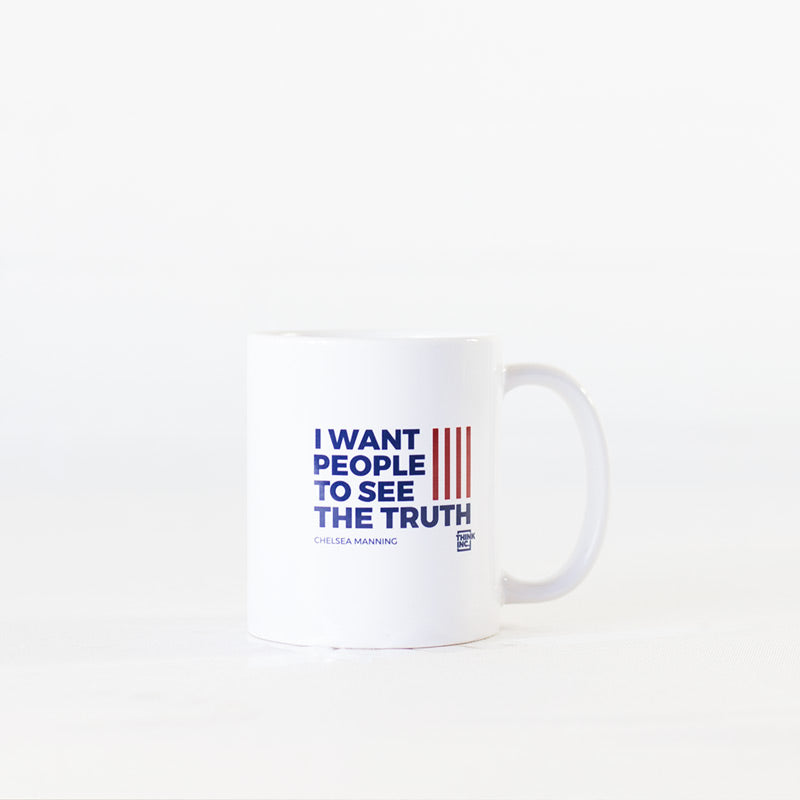 Chelsea Manning Truth Tour Mugs - Think Inc.